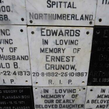 EDWARDS Ernest Grunow 1992-1967