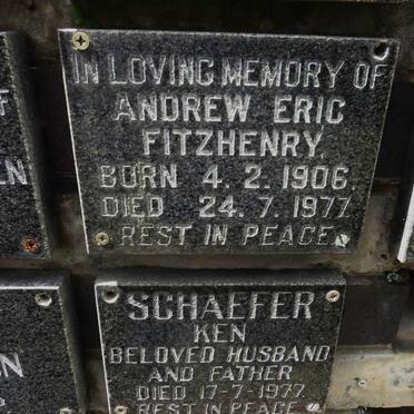 FITZHENRY Andrew Eric 1906-1977