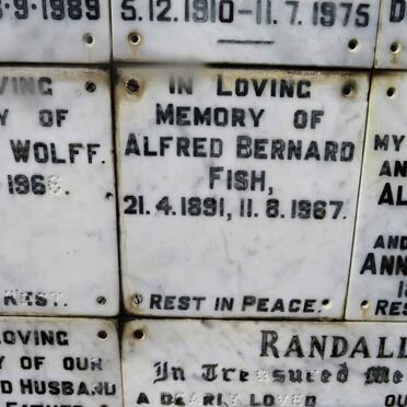 FISH Alfred Bernard 1891-1967
