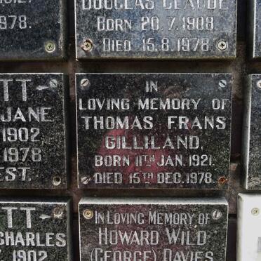 GILLILAND Thomas Frans 1921-1978