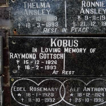 GOTTSCH Raymond 1926-1993