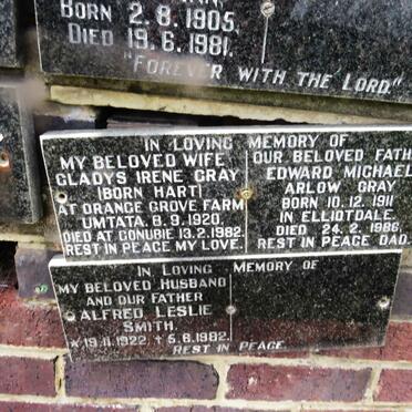 GRAY Edward Michael Arlow 1911-1986 &amp; Gladys Irene HART 1920-1982