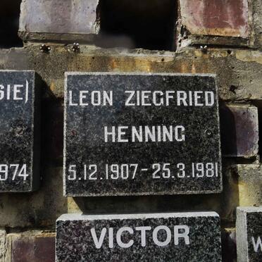 HENNING Leon Ziegfried 1907-1981