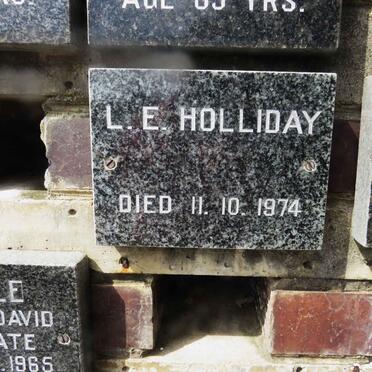 HOLLIDAY L.E. -1974