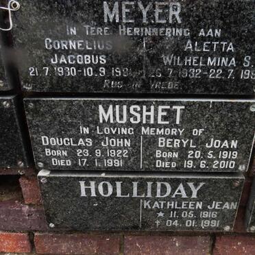 HOLLIDAY Kathleen Jean 1916-1991