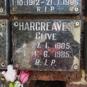 HARGREAVES Clive 1905-1985