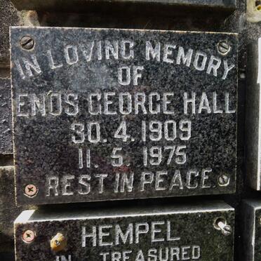 HALL Enos George 1909-1975