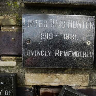 HUNTER Lister Haig 1919-1981