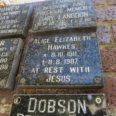 HAWKES Alice Elizabeth 1911-1987