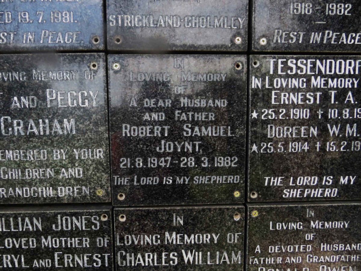 JOYNT Robert Samuel 1947-1982
