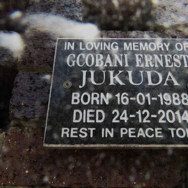 JUKUDA Gcobani Ernest 1988-2014