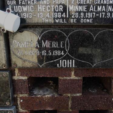 JOHL Pamela Merle 1928-1984