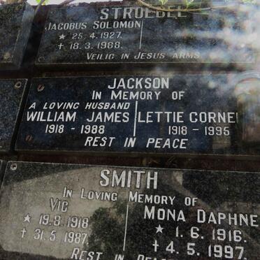 JACKSON William James 1918-1988 &amp; Lettie Cornel? 1918-1995