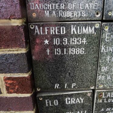 KUMM Alfred 1934-1986