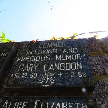 LEMMER Gary Langdon 1959-1988