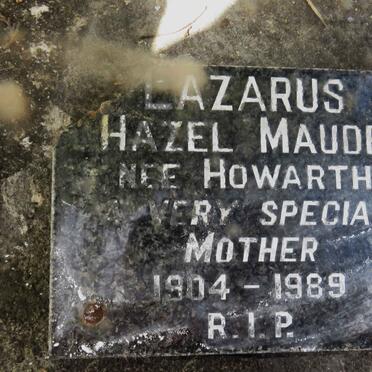 LAZARUS Hazel Maude nee HOWARTH 1904-1989