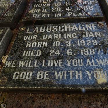 LABUSCHAGNE Jan 1928-1987
