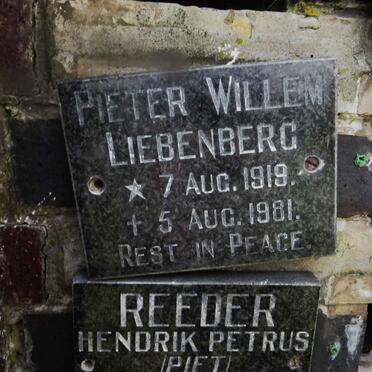 LIEBENBERG Pieter Willem 1919-1981