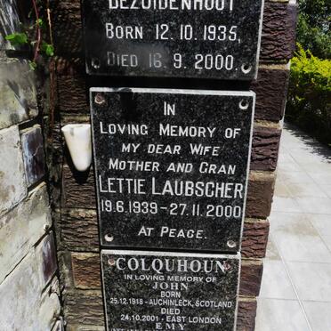 LAUBSCHER Lettie 1939-2000