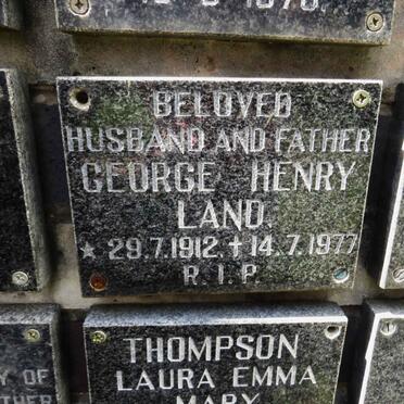 LAND George Henry 1912-1977