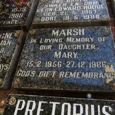 MARSH Mary 1956-1986