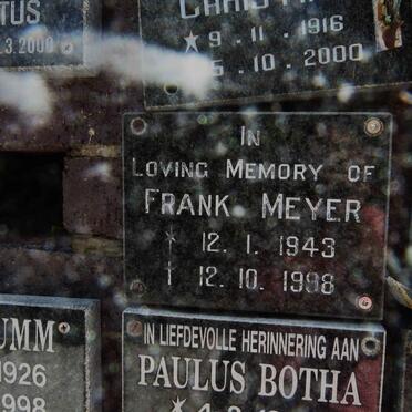 MEYER Frank 1943-1998