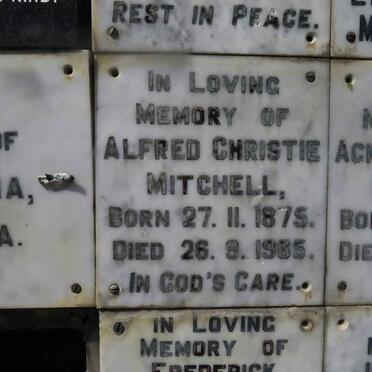 MITCHELL Alfred Christie 1875-1965