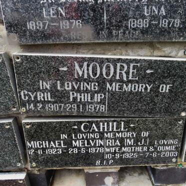 MOORE Cyril Philip 1907-1978