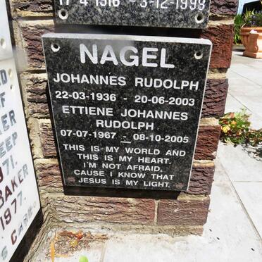 NAGEL Johannes Rudolph 1936-2003 :: NAGEL Ettiene Johannes Rudolph 1967-2005