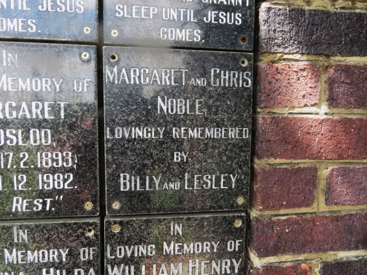 NOBLE Chris & Margaret