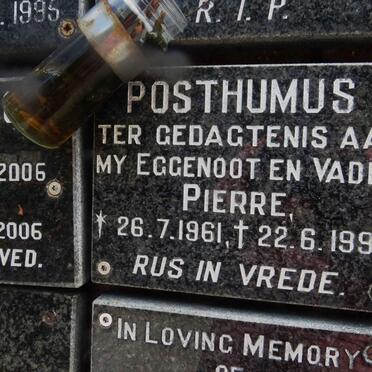 POSTHUMUS Pierre 1961-1995