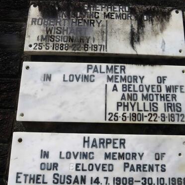 PALMER Phyllis Iris 1901-1972