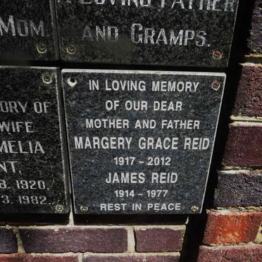 REID JAMES 1914-1977 &amp; Margery Grace 1917-2012
