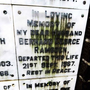 RAMSDEN Bernard George -1967