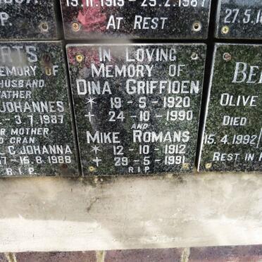ROMANS Mike 1912-1991 :: GRIFFIOEN Dina 1920-1990