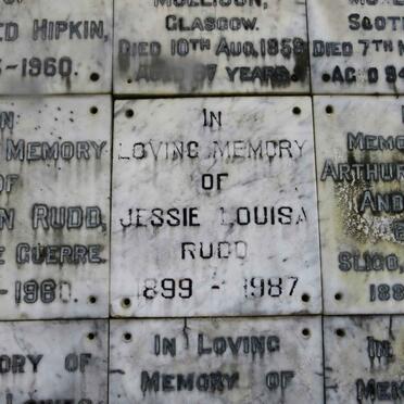 RUDD Jessie Louisa 1899-1987