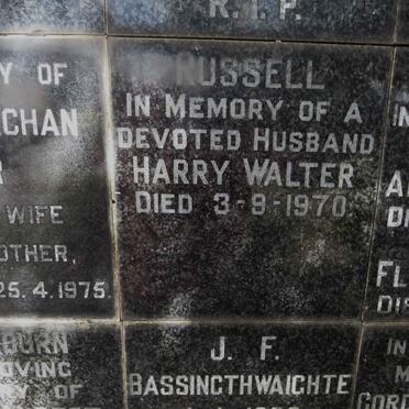RUSSELL Harry Walter -1970
