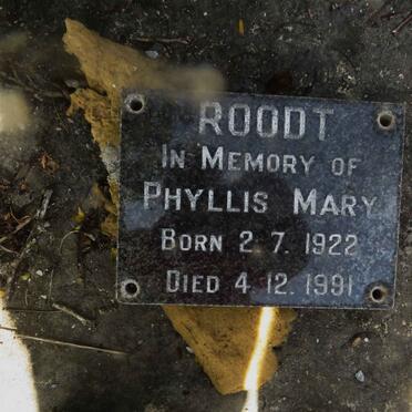 ROODT Phyllis Mary 1922-1991