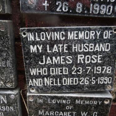 ROSE James -1978 &amp; Nell -1990