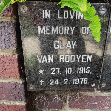 ROOYEN Glay, van 1915-1976