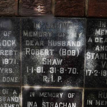 SHAW Robert 1891-1970