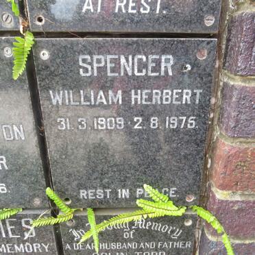 SPENCER William Herbert 1909-1975
