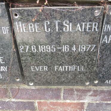 SLATER Hebe C.T. 1895-1977