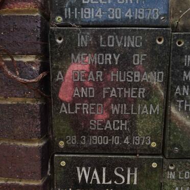 SEACH Alfred William 1900-1973