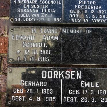 SCHMIDT Edward Adam 1909-1985