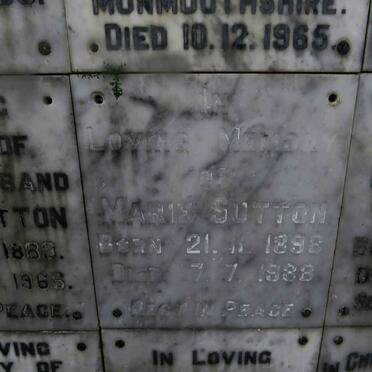 SUTTON Marie 1896-1988