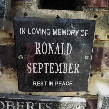 SEPTEMBER Ronald 