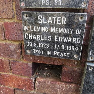 SLATER Charles Edward 1923-1984