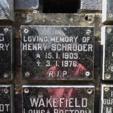 SCHRODER Henry 1903-1976