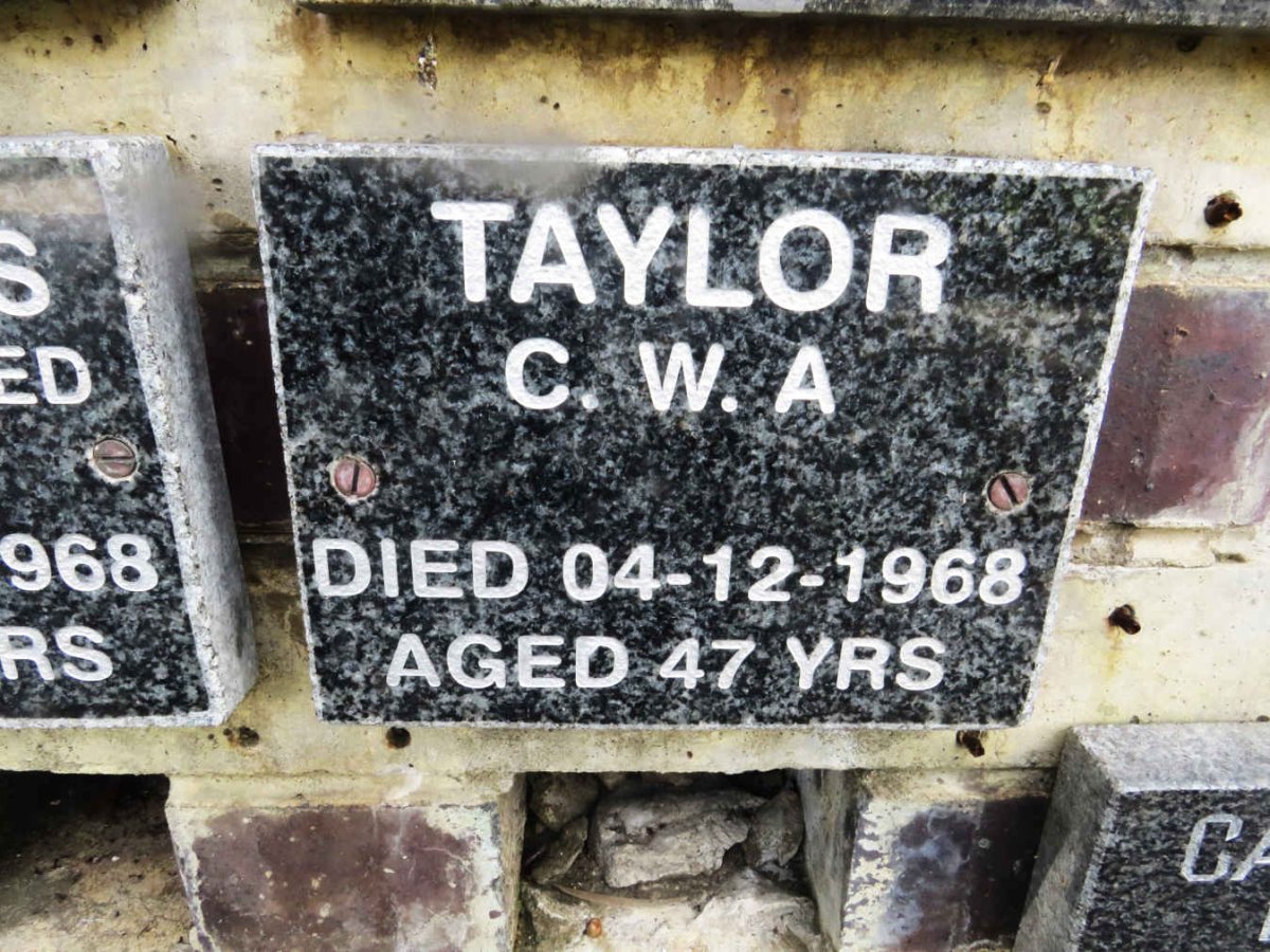 TAYLOR C.W.A. -1968